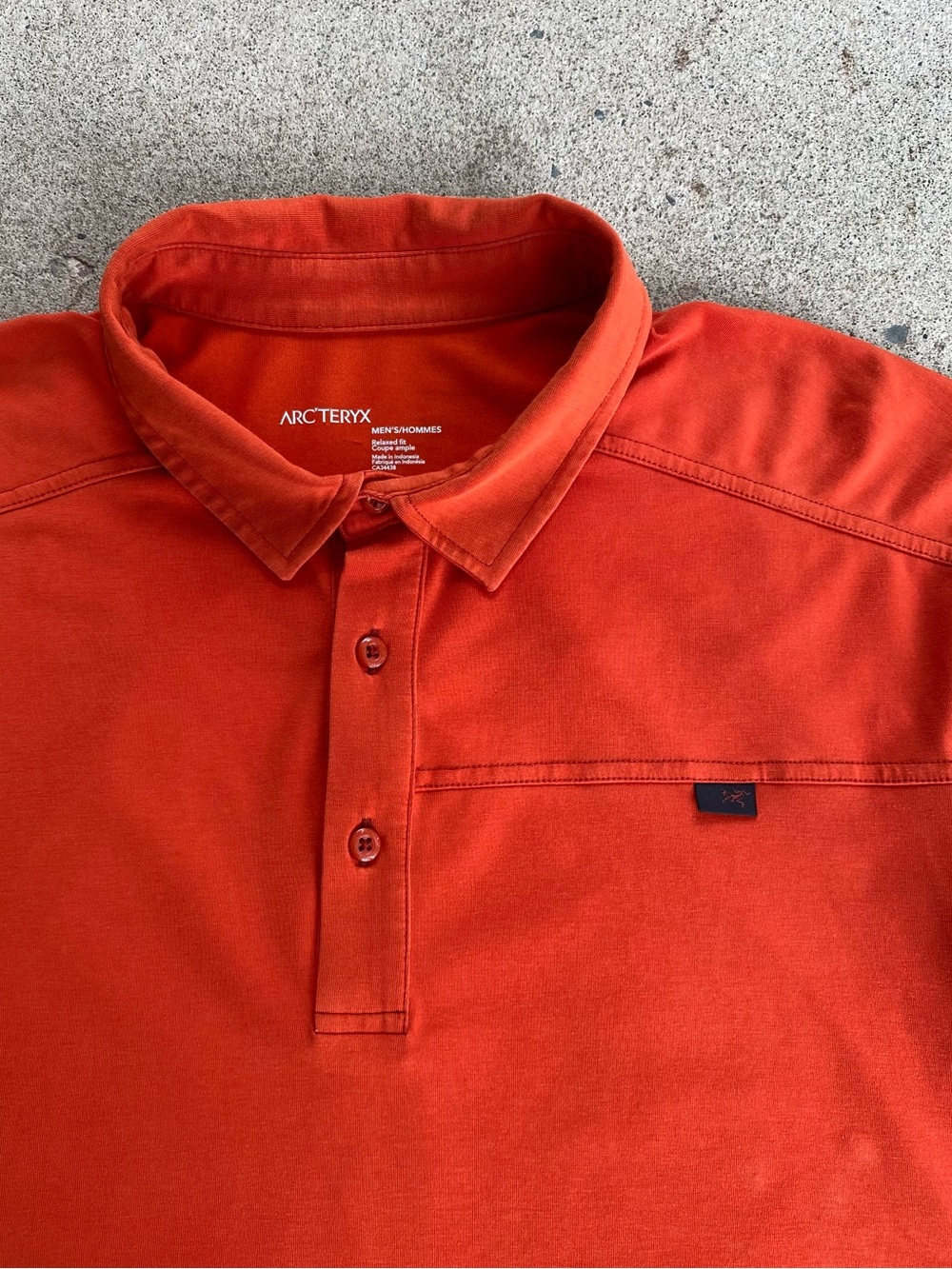 Orange Arc’teryx Athletic Polo Shirt